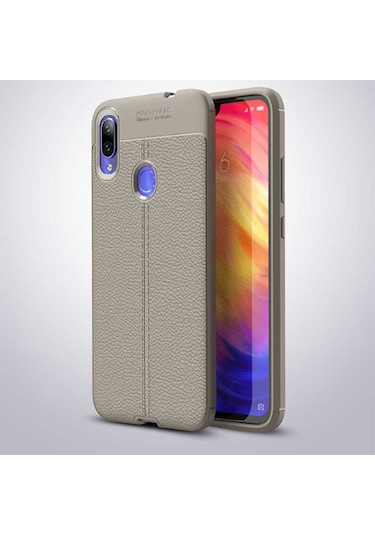 Xiaomi Redmi Note 7 Kilif Deri Tarzi Niss Silikon Case 389472364
