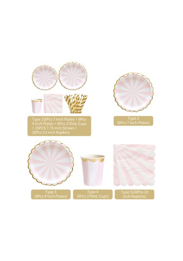 Skycity 33cm Pembe Kağıt Havlu 20 Adet - Gıda Grubu, Biyobozunur, Partiler Ve Piknikler İçin Uygun Diğer