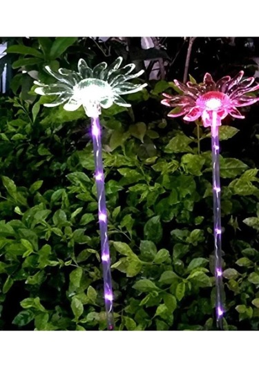 Güneş Enerjili Bahçe Işığı Bahçe Papatya Figür,solar Aydınlatma Bahçe Süslemeleri Çok Renkli