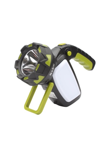 S-Link Sl-F894 5w Işık Modlu Döner Kollu Usb Şarjlı El Feneri Siyah - Yeşil