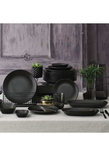 Güral Porselen - Matt 12 Cm Bone Kare Kayık Tabak