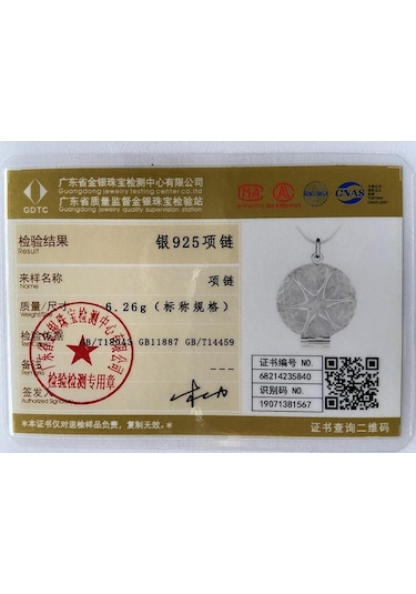 925 Ayar Gümüş Fotoğraf Çerçevesi Kolye Kolye Takı