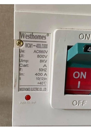 Westhomes 400A 8Kv Kaçak Akım Korumalı Şalter Wcm1-400L/3300 Bağl