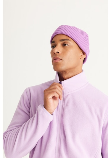 AC&Co / Altınyıldız Classics Standart Fit Fermuarlı Bato Yaka Polar Erkek Ceket Lila AC&Co / Altınyıldız Classics Standart Fit Fermuarlı Bato Yaka Polar Erkek Ceket Lila
