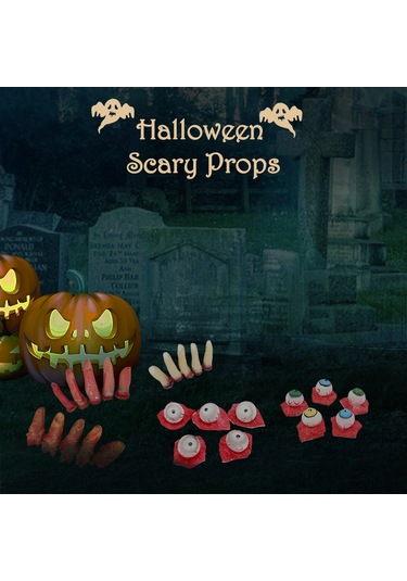 Singree Halloween Korku Dekorasyon Seti: 5'li Renkli Gözler - Gerçekçi Organlar İle Prank Ve Parti Atmosferi