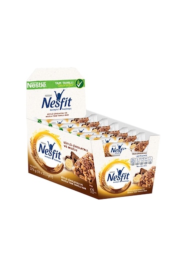 Nestle Muzlu Çikolatalı Tam Tahıllı Bar 16'lı