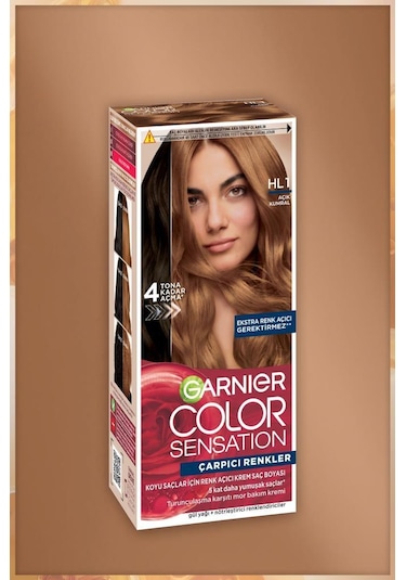 Garnier Çarpıcı Renkler Hl1 Koyu Saçlar Için Renk Açıcı Açık Kumral Krem Saç Boyası, Demikit 3600542629805-10622 Açık Kumral