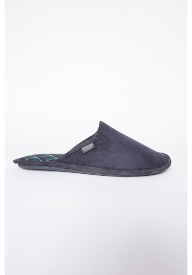 AC&Co / Altınyıldız Classics Erkek Siyah-kırmızı Twigy Yumuşak Taban Ev Terliği Damat Çeyiz Siyah - Kırmızı