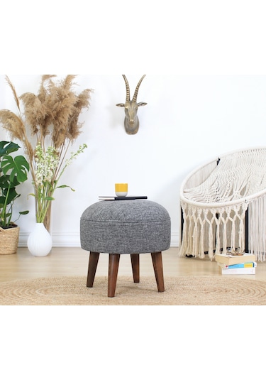 Lorencehome Deff Puf - Gri / Lorencehome