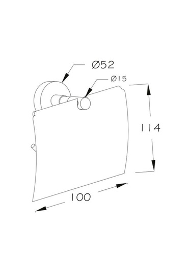 Ahlez Dolce Paslanmaz Kapaklı Kağıtlık Yuvarlak Havluluk Seti Krom