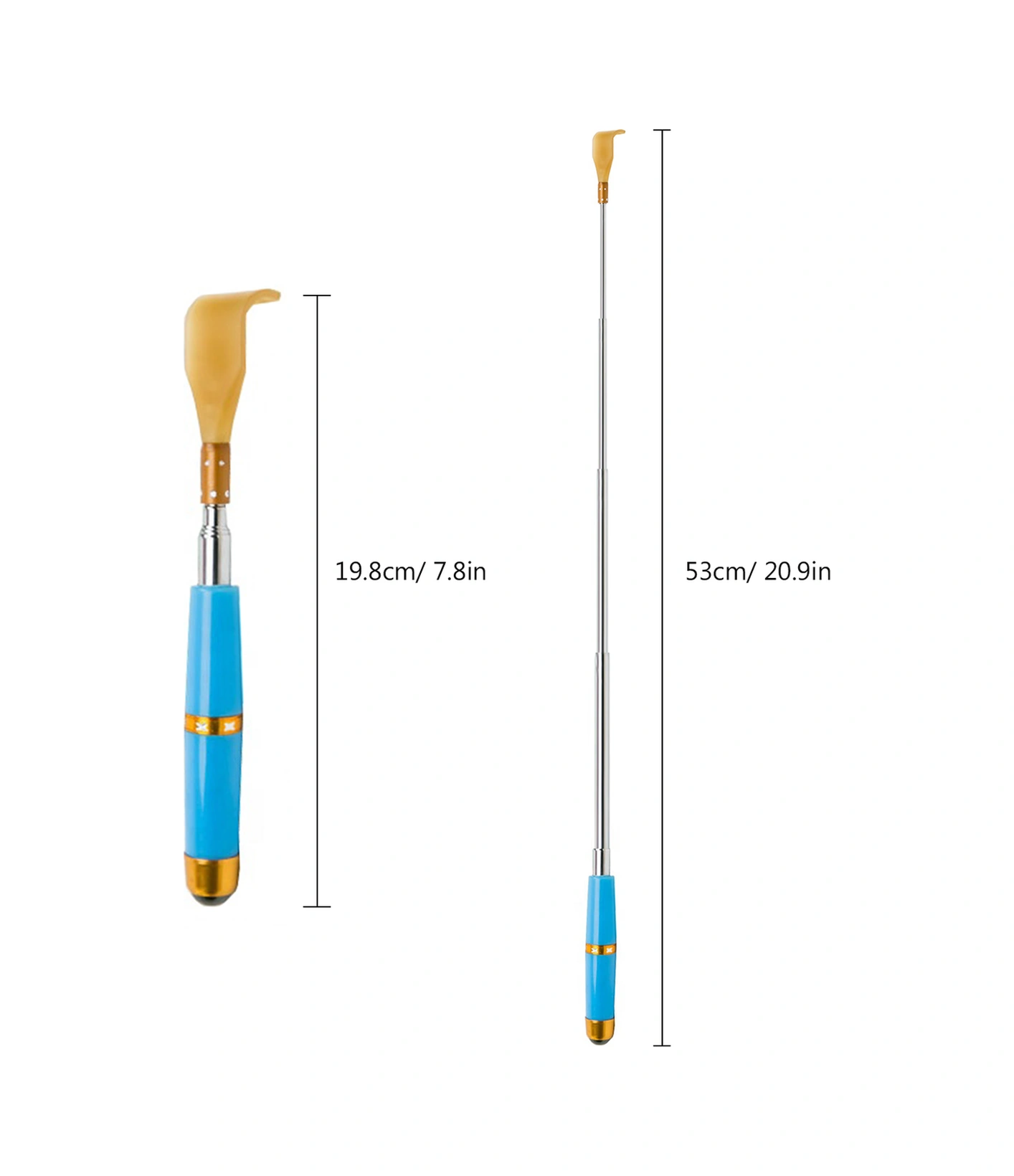 Xindoker Mavi Geri Çekilebilir Omuz/arka Kaşıkçı - Paslanmaz Çelik 5 Bölmeli 20-53cm Uzatılabilir Enkaz Tırnaklı Masaj Aleti Mavi Xindoker Mavi Geri Çekilebilir Omuz/arka Kaşıkçı - Paslanmaz Çelik 5 Bölmeli 20-53cm Uzatılabilir Enkaz Tırnaklı Masaj Aleti Mavi