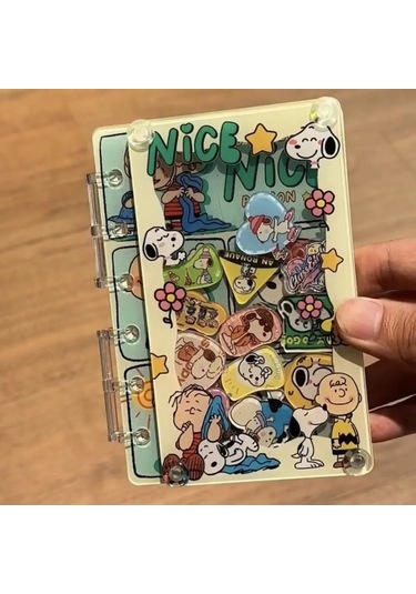 Snoopy Sallamak Akrilik Dizüstü Çıkarılabilir Karikatür Faiz Diy