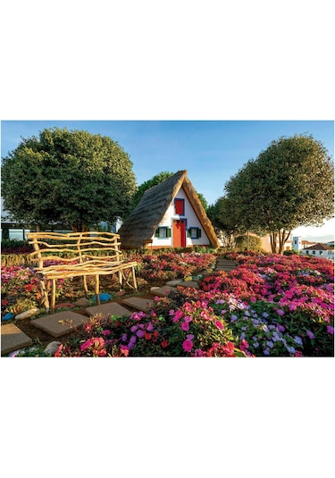 Educa 1500 Parça Portekiz Madeira Adası Puzzle - 19938 - Santana Madeira