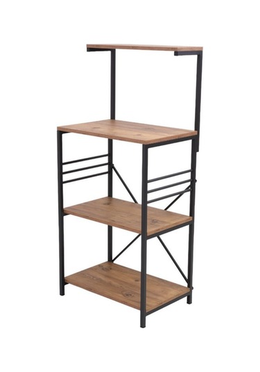 Çok Amaçlı Mutfak Rafı 134x60x40 Cm Siyah