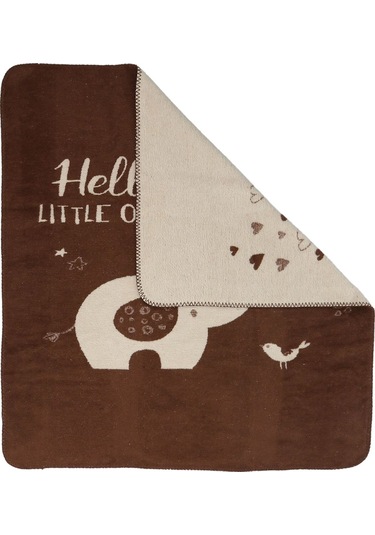 Yumuşak Bebek Çocuk Battaniyesi Mevsimlik 90x100 Cm Sb 885 Kahverengi
