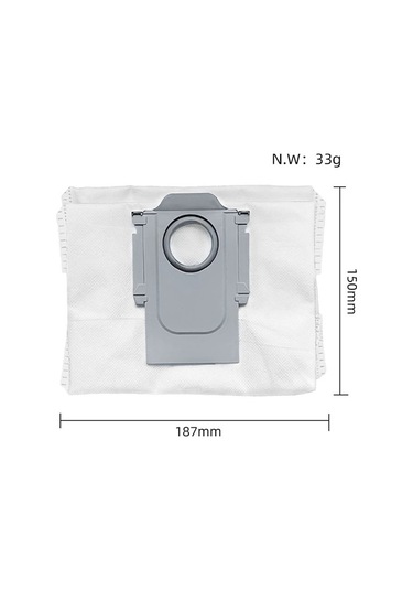 Roborock S8 Pro Ultra Robot Süpürge Uyumlu Toz Torbası 4 adet Robotcum