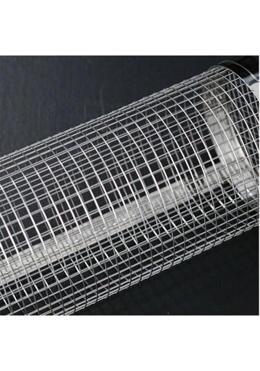 Teltree 304 Paslanmaz Çelik Kaydırmalı Mangal Sepeti, Dışarıda Bbq İçin Ahşap Saplı, Dengeli Pişirme, Çelik Çatal Ve Kanca İle Gümüş