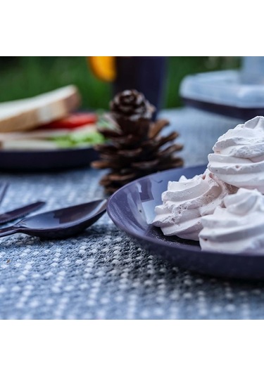 Orcamp Out-3550 Çantalı Piknik Örtüsü+20 Parça Piknik Seti Renkli