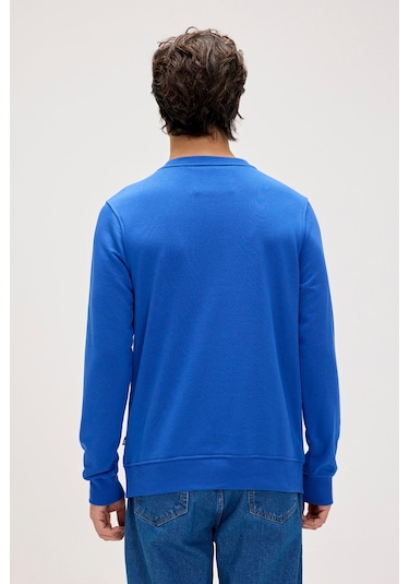 Bad Bear Splashy Erkek Baskılı Sweatshirt - Saks Mavi