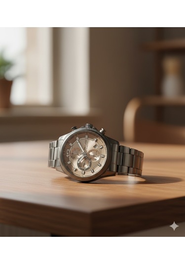 Ferrucci Erkek Kol Saati Antrasit Renk, Antrasit Kadran - Şık Metal Kordon, 2 Yıl Garantili Metalik