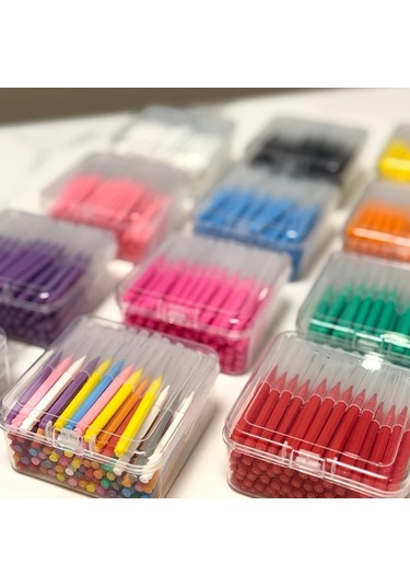 Willowhaven 80 Adet 0.6mm Pembe Yumuşak Nylon Diş Arası Fırçası Günlük Ağız Bakımı Plak Temizleme