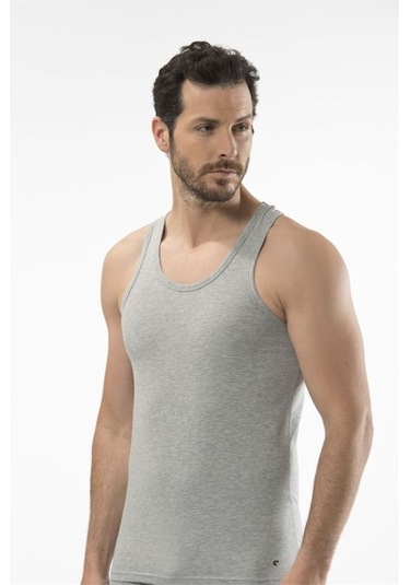 Cacharel 1302 Spor Erkek Atlet - Gri Melanj