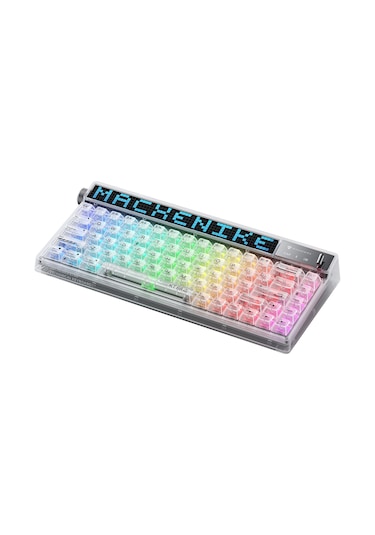 Machenike KT68 Pro Tri-Mode Brown Switch LCD RGB İngilizce Oyuncu Klavye