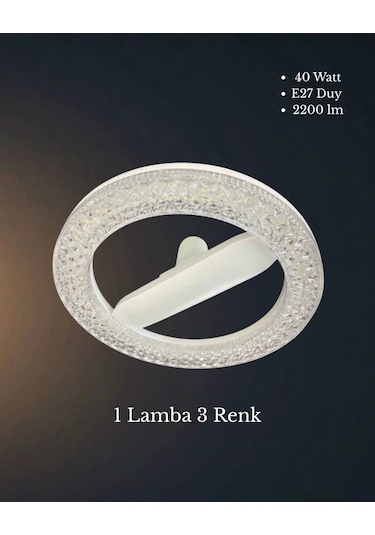 Osaka Kristal Simit Led Ampul 40 Watt E27 Duy - 3 Renk
