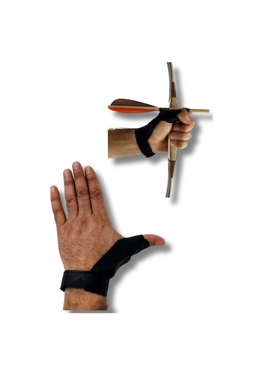 Okçuluk Deri El / Parmak Koruyucu Eldiven Yay Sporu İçin