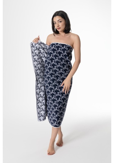 Desenli Banyo Havlusu 100x150 Cm Renkli