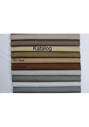 Dauble Blackut Karartma Perde Tek Kanat 1x2 Amerikan Pileli Fon Perde Camel