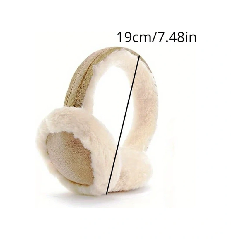 Dashanshop Siyah Sued Klasik Polar Kulaklık Yumuşak Kaymaz Katlanır Kışlık Unisex