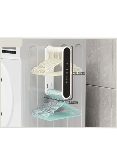 Yystore BSD1712 Duvara Monte Askı Depolama Organizatörü Beyaz