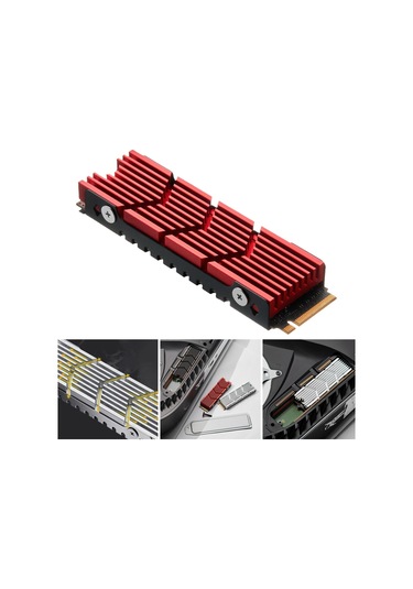 Suntek Ssd Isı Emici Kapağı Yüksek Performanslı Kırmızı