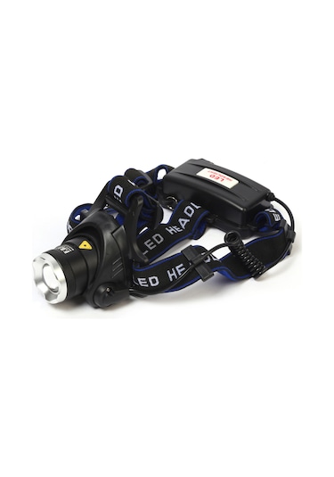 F.B.i F-823a Su Geçirmez Şarjlı Zoomlu Kafa Lambası Siyah