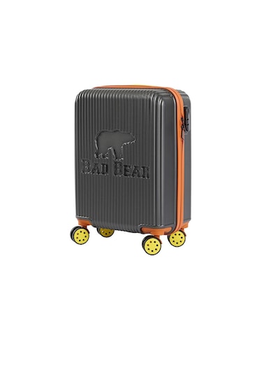 Bad Bear Logo Antrasit Kabin Boy Tekerlekli Abs Valiz 40 Lt. - Antrasit