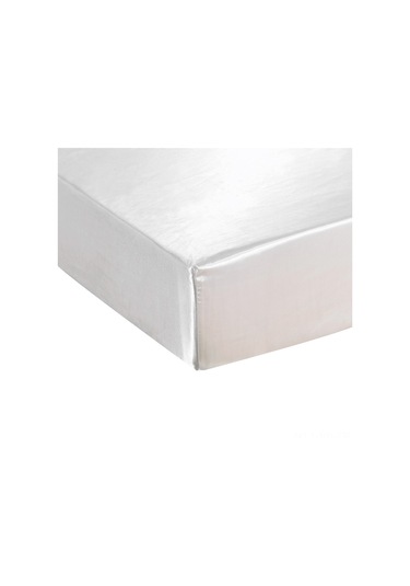 Vkemall Yumuşak İpek Hisseli Polyester Çarşaf - Derin Cepli 30cm - Çift Kişilik Beyaz DiğER