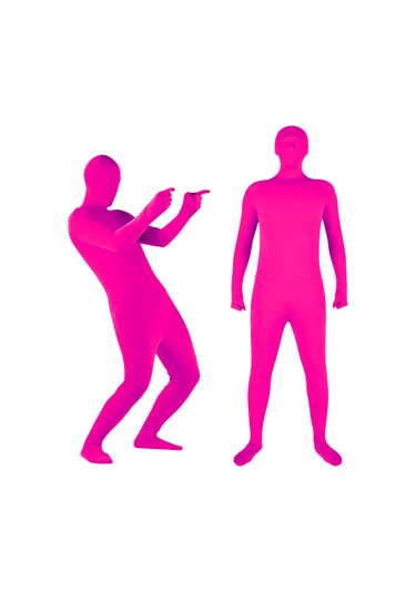 Lemestar Pembe Klorlu Tulum, Fotoğraf Stüdyosu Kırpma İçin Tight Fit Tek Parça Giyim, 170cm Boyunda