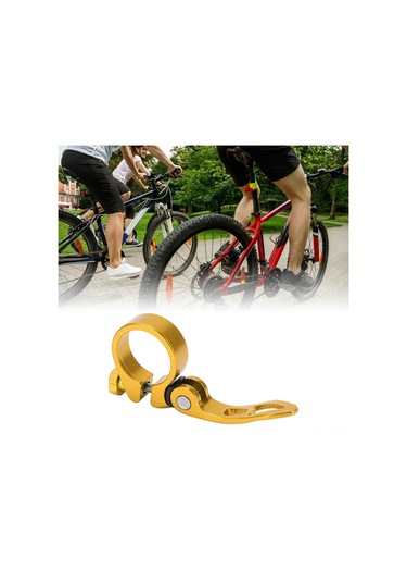 Fosenze Bolany Alüminyum Alyuminyum Bisiklet Oturma Postu Klembi 31.8mm Hızlı Serbest Kilitlenme Fonksiyonu Dağ Yolu Yolları İçin Altın Renkli Aksesuar Altın