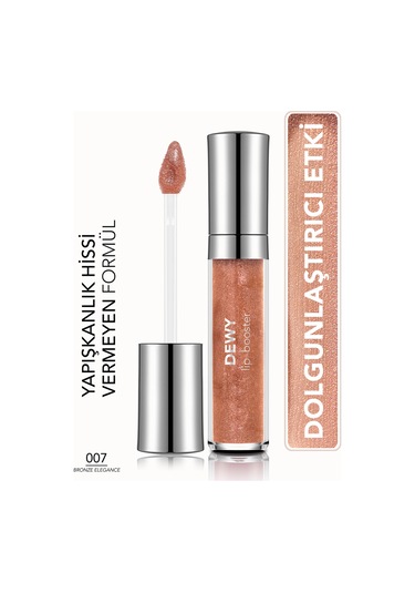 Dewy Lip Booster Dolgunlaştırıcı Etkili Yarı Transparan Dudak Parlatıcısı 8682536093941 007 Bronze Elegance