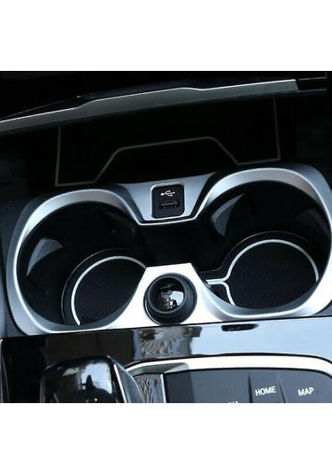 Ranyeek Bmw G20 G28 2019+ Araç İç Dizaynı Merkezi Su Bardağı Tutucu Çerçeve Trim, Paslanmaz Çelik, Kolay Kurulum, Sub Silver