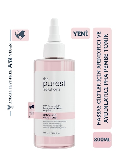The Purest Solutions Hassas Ciltler İçin Arındırıcı Ve Aydınlatıcı Tonik 200 ML