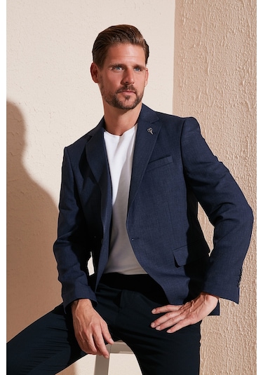 Buratti 535638814 Nipoye Erkek Ceket Koyu Lacivert