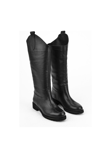 Ziya, Kadın Hakiki Deri Çizme 15319z8022 Siyah 10319 8022 000 Siyah