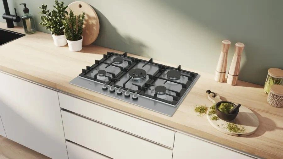 Bosch PCQ7A5I90 Paslanmaz Çelik Gazlı Ocak