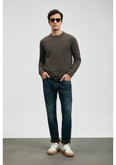 Lufian Chrıs Slim Fit Mavi Erkek Jean Pantolon 112200227 Mavi Lufian Chrıs Slim Fit Mavi Erkek Jean Pantolon 112200227 Mavi