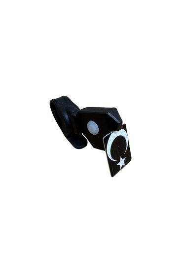 Impact Türk Bayraklı Usb Şarjlı Bisiklet Arka Stop Lambası Siyah