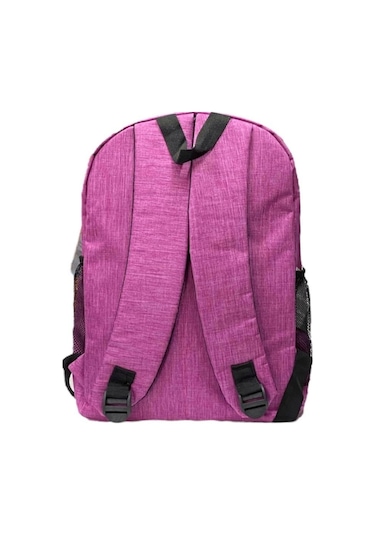 Su Geçirmez Kumaş Ortaokul Lise Unisex Okul Sırt Ve Seyahat Çantası - Pembe