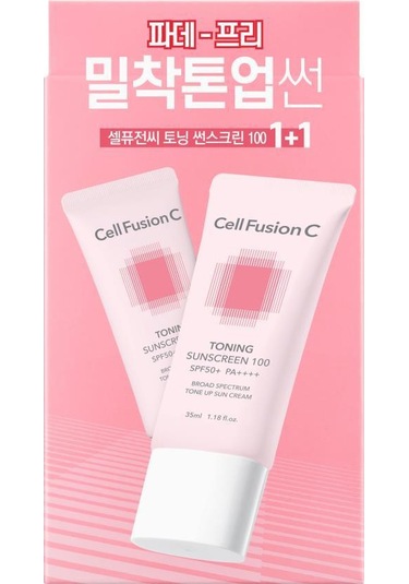 Cell Fusion C Toning Ton Eşitleyici Yüksek Koruyucu Spf50 /pa Güneş Kremi 35 Gr. 2 Adet