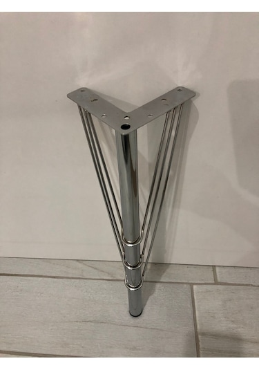 Metal,venüs 40 10 10 Cm Krom ,sehpa,puf ,sandalye Ayağı 4 Adet